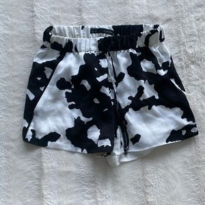 ZARA cow print shorts